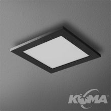 Pure oprawa wpuszczana 2.5W OLED 230V czarna (mat)